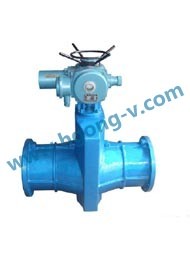 API/DIN cast iron Electric flange pinch valve